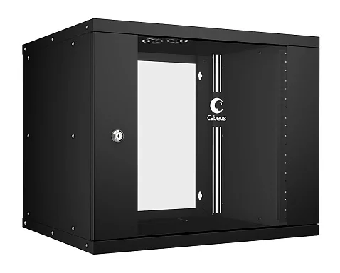 Cabeus WSC-05D-9U55/45-BK (10176c) Настенный 9U телекоммуникационный шкаф 19"