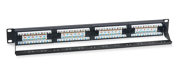 Cabeus PL-24-Cat.6-Dual (7128c) Патч-панель 19"  на 24 порта