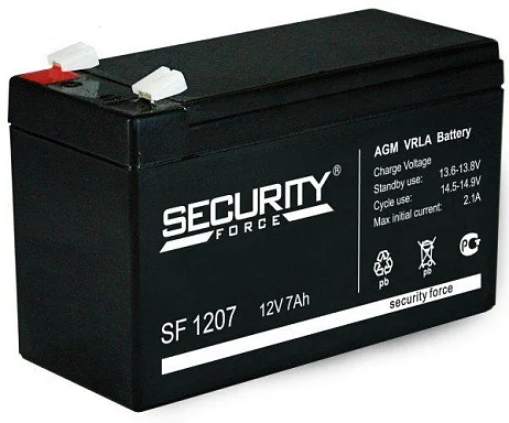 Аккумулятор Security Force SF 1207 AGM (12 В / 7 Ач)