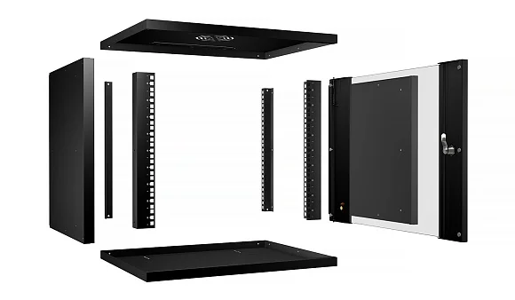 Cabeus WSC-05D-9U55/45-BK (10176c) Настенный 9U телекоммуникационный шкаф 19"