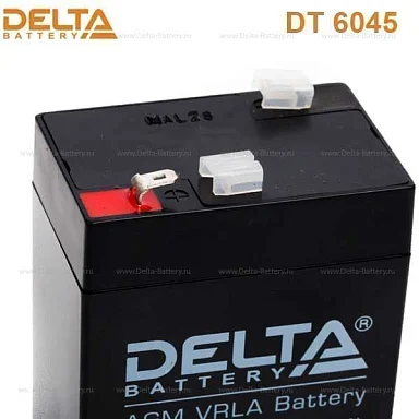Аккумулятор Delta DT 6045 AGM (6 В / 4,5 Ач)
