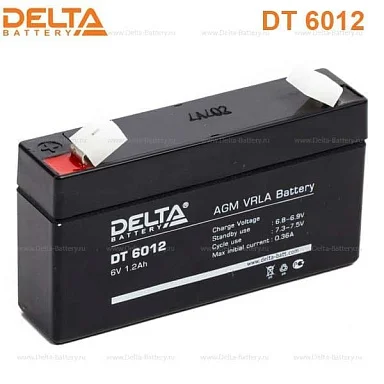 Аккумулятор Delta DT 6012 AGM (6 В / 0,3 Ач)