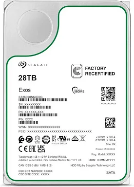 Жесткий диск HDD SEAGATE ST28000NM000C-FR,  28 ТБ, 512 МБ 7200 об/мин