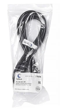 Cabeus PC-186-VDE-1.8M (2100k) кабель питания Schuko + IEC 320 C13, 1.8 м
