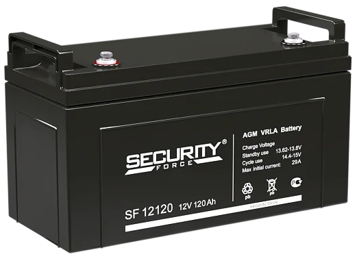 Аккумулятор Security Force SF 12120 AGM (12 В / 120 Ач)
