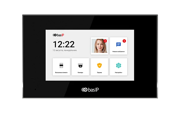 Монитор видеодомофона BAS-IP AQ-07LL BLACK
