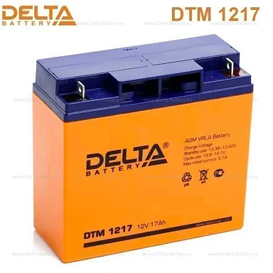Аккумулятор Delta DTM 1217 AGM (12 В / 17 Ач)