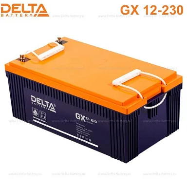 Аккумулятор Delta GX 12-230 GEL (12 В / 230 Ач)