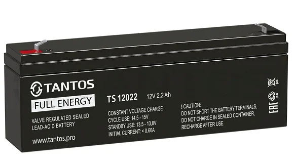 Аккумулятор Tantos TS 12022 AGM (12 В / 2,2 Ач)