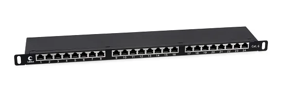 Cabeus PLHD-24-Cat.6-SH-Dual-0,5U (9651c) Патч-панель 19"  на 24 порта