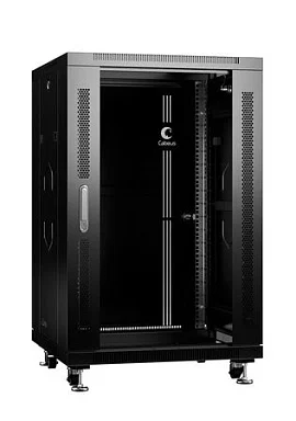 Cabeus SH-05C-18U60/80-BK (8571c) Напольный 18U телекоммуникационный шкаф 19"