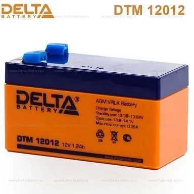 Аккумулятор Delta DTM 12012 AGM (12 В / 0,3 Ач)