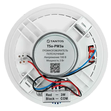 Tantos TSo-PW3a Потолочный громкоговоритель 3 Вт