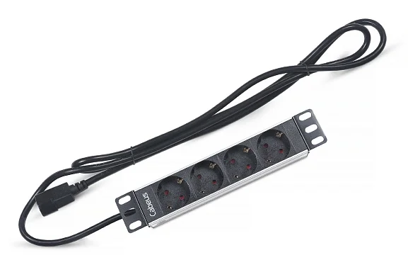 Cabeus PDU-4P-2IEC (7293c) Горизонтальный блок розеток 10" , до 10А