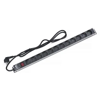 Cabeus PDU-12P-2EU (7295c) Вертикальный блок розеток 19" , до 16А