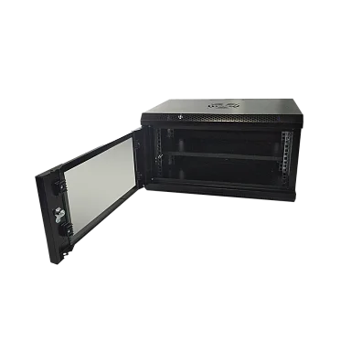 Space Technology ST-NC6U01 (ЧЕРНЫЙ) С ПОЛКОЙ Настенный 6U телекоммуникационный шкаф 19"