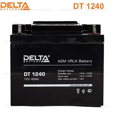 Аккумулятор Delta DT 1240 AGM (12 В / 40 Ач)