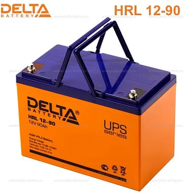 Аккумулятор Delta HRL 12-90 Х AGM (12 В / 90 Ач)