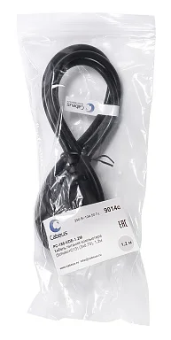 Cabeus PC-186-VDE-1.2M (9014c) кабель питания Schuko + IEC 320 C13, 1.2 м