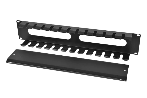 ЦМО ГКЗ-2U-9005 Горизонтальный 2U кабельный органайзер 19" Черный