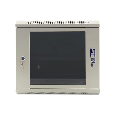 Space Technology ST-NC9U01 (СЕРЫЙ) С ПОЛКОЙ Настенный 9U телекоммуникационный шкаф 19"