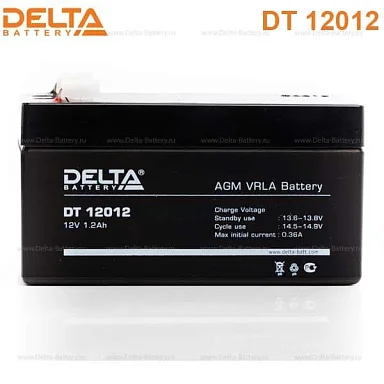 Аккумулятор Delta DT 12012 AGM (12 В / 1,2 Ач)