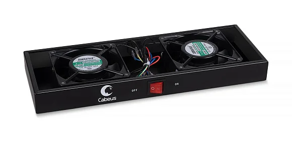 Cabeus TRAY-FAN2-BK (11254c) вентиляторный модуль, с 2 вентиляторами
