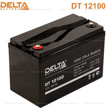 Аккумулятор Delta DT 12100 AGM (12 В / 100 Ач)