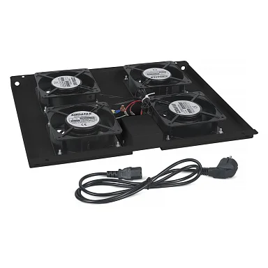 Cabeus TRAY-60-BK (8612c) вентиляторный модуль, с 4 вентиляторами