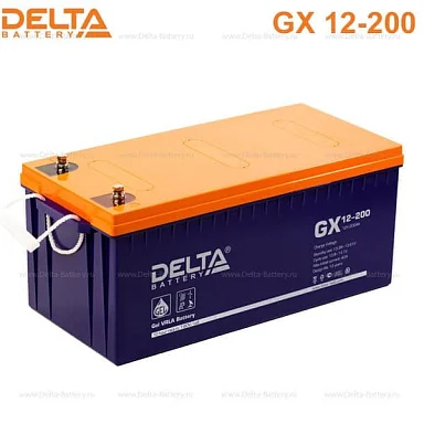 Аккумулятор Delta GX 12-200 GEL (12 В / 200 Ач)