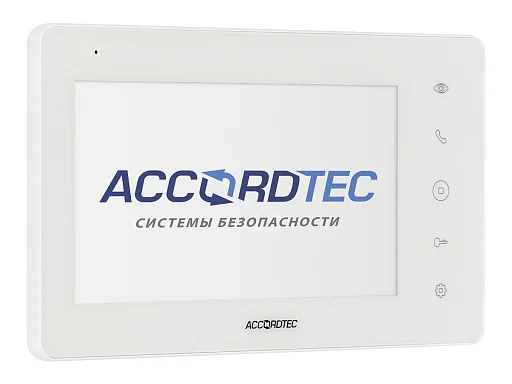 Монитор видеодомофона AccordTec AT-VD 710W WH