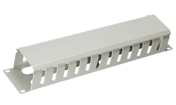 Cabeus JB07-2U-GY (7770c) Горизонтальный 2U кабельный органайзер 19" Серый
