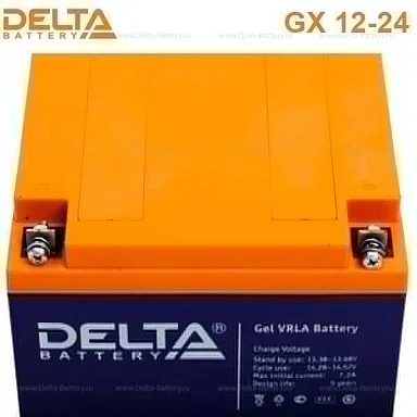 Аккумулятор Delta GX 12-24 GEL (12 В / 24 Ач)