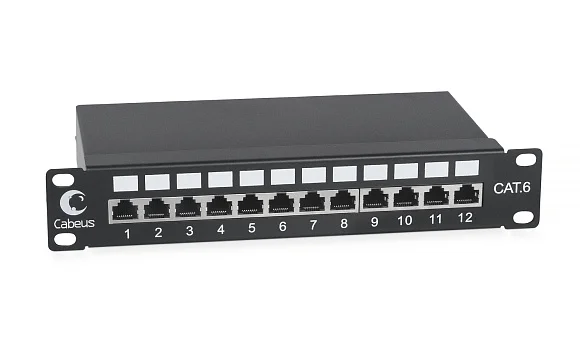 Cabeus PL-12-Cat.6 10"-SH-Dual (7953c) Патч-панель 10"  на 12 портов