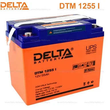 Аккумулятор Delta DTM 1255 I AGM (12 В / 33 Ач)