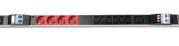 Rem R-3x32-12S-18C13-3C19-A-I-1820-3-3PN Вертикальный блок розеток 19" , до 32А