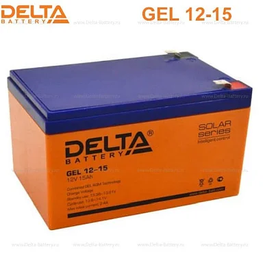 Аккумулятор Delta GEL 12-15 AGM (12 В / 15 Ач)