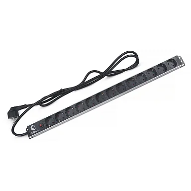 Cabeus PDU-13P-F-2EU (7294c) Вертикальный блок розеток 19" , до 16А