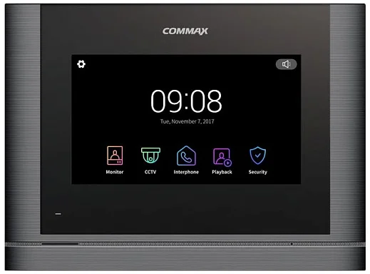 Монитор видеодомофона Commax CDV-704MF Темное серебро/VZ