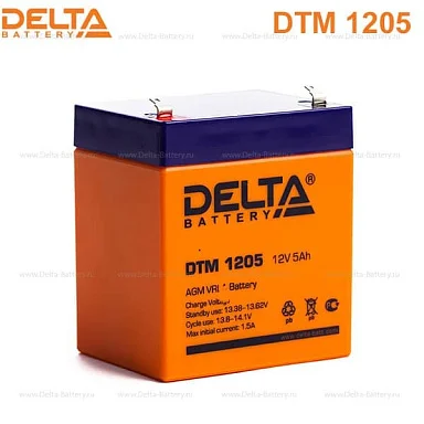 Аккумулятор Delta DTM 1205 AGM (12 В / 5 Ач)