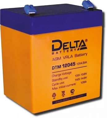 Аккумулятор Delta DTM 12045 AGM (12 В / 4,5 Ач)