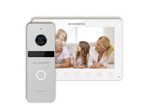 Комплект видеодомофона AccordTec AT-home10 Комплект домофонии 10 WH-SL