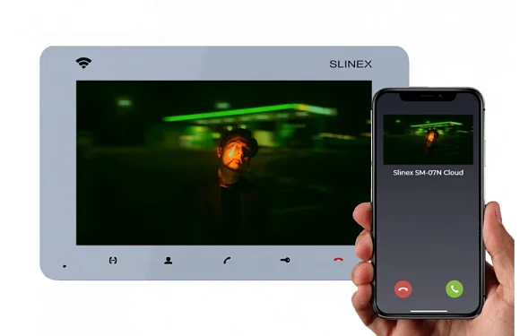 Монитор видеодомофона Slinex SM-07N Cloud Silver