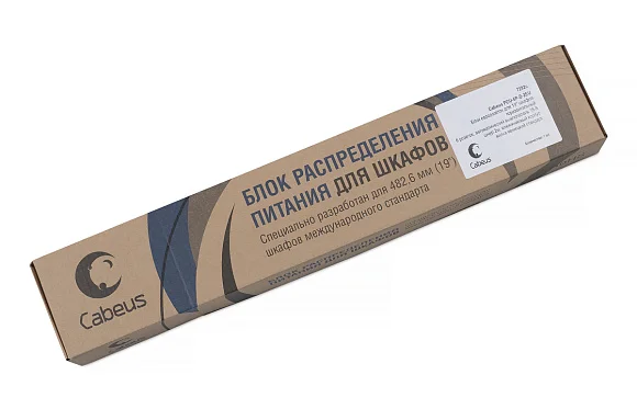 Cabeus PDU-6P-B-2EU (7292c) Горизонтальный блок розеток 19" до 16 А