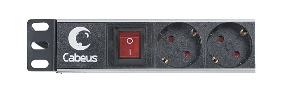 Cabeus PDU-8P-2IEC (7070c) Горизонтальный блок розеток 19" до 10 А