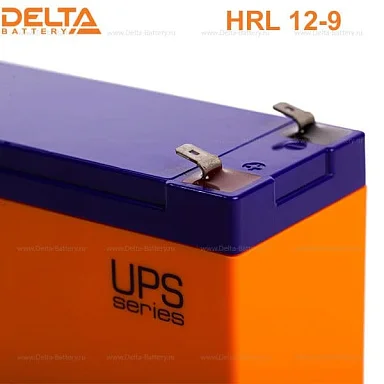 Аккумулятор Delta HRL 12-9 Х (1234W) AGM (12 В / 9 Ач)