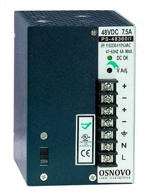Блок питания OSNOVO PS-48360/I  48 В / 7,5А