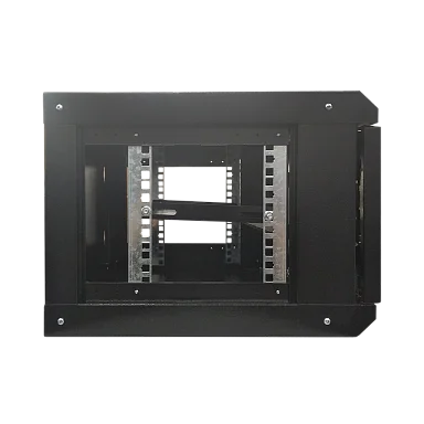 Space Technology ST-NC6U01 (ЧЕРНЫЙ) С ПОЛКОЙ Настенный 6U телекоммуникационный шкаф 19"