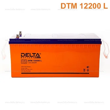 Аккумулятор Delta DTM 12200 L AGM (12 В / 200 Ач)