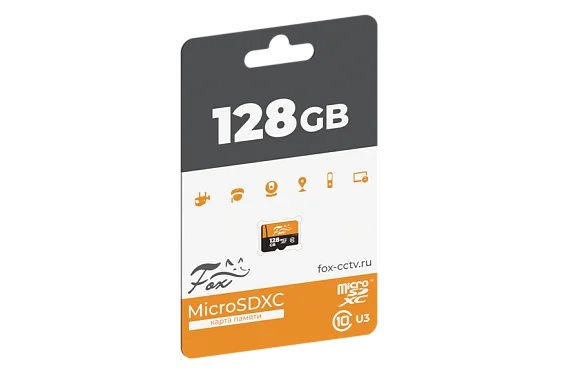 Жесткий диск microSD FOX FX-SD128GB, 128 ГБ